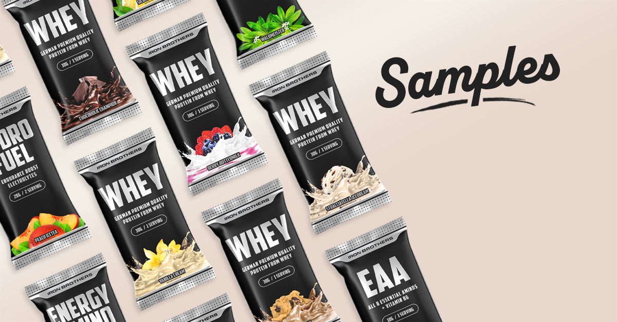 Simply Samples - Produktproben von Iron Brothers, Supplement Samples, Sportnahrungs Proben