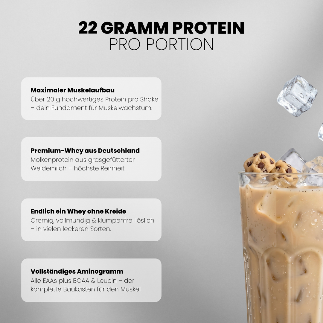 Whey Protein von Iron Brothers Cookie Dough - Keks Geschmack - Vorteile #geschmack_cookie-dough