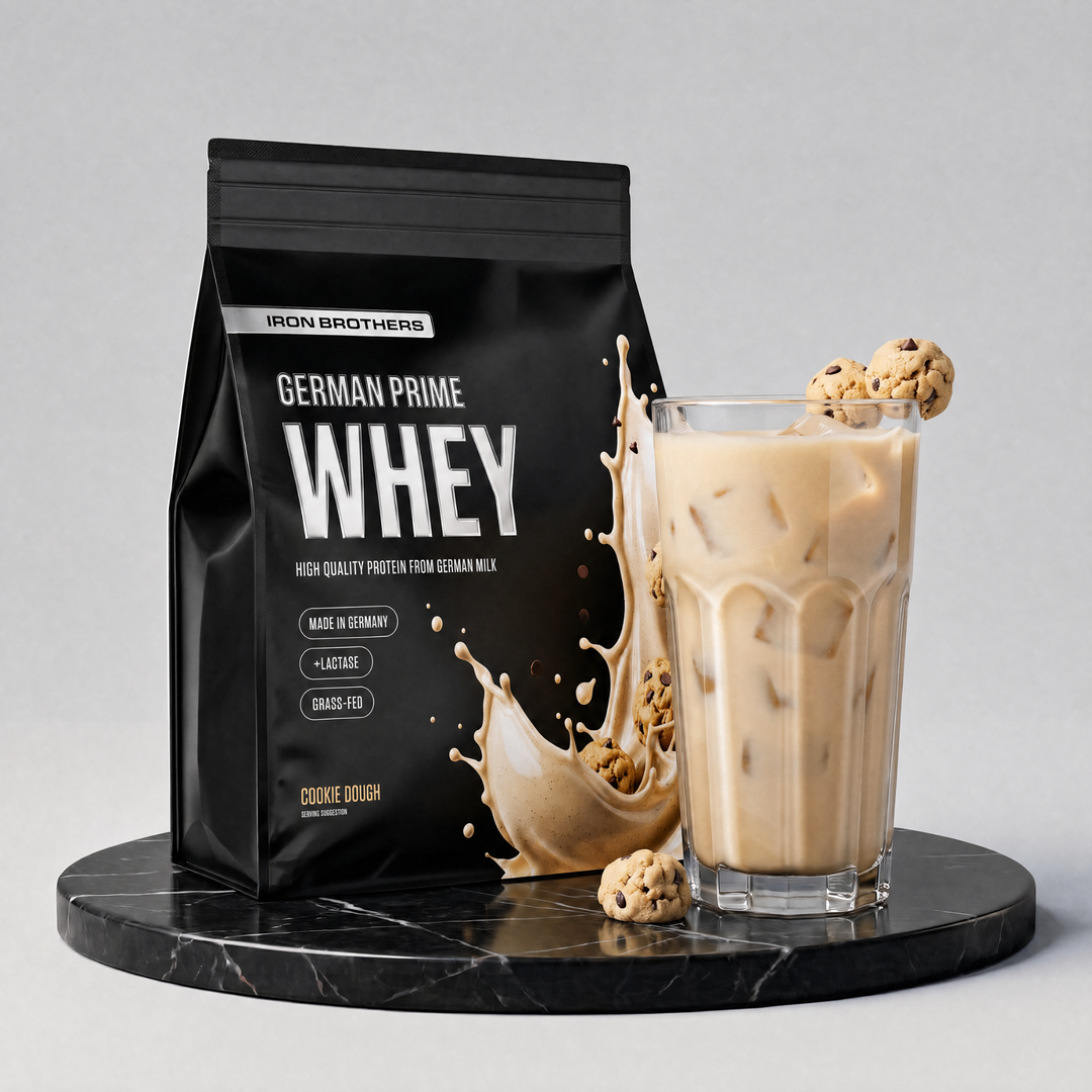 Whey Protein von Iron Brothers Cookie Dough - Keks Geschmack - Design, Wirkung und Geschmack #geschmack_cookie-dough