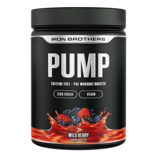Pump Fuel Pump Pre Workout Booster von Iron Borthers, Berry Lemonade Flavour 400g, Waldbeeren Geschmack