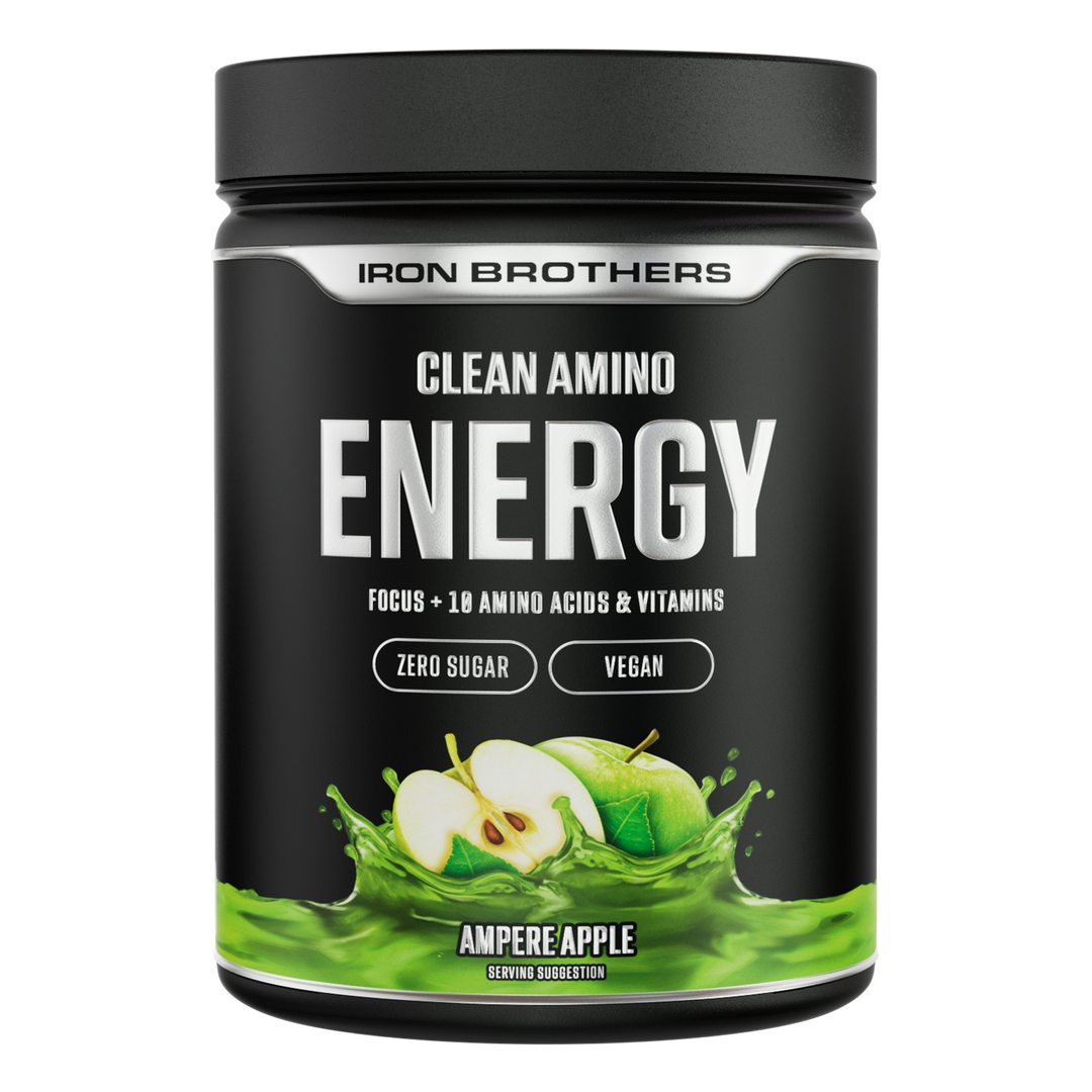 EAA Energy Amino von Iron Brothers - Clean Energy Amino Ampere Apple Geschmack 500g Dose, Apfel Geschmack