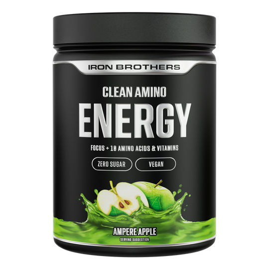 EAA Energy Amino von Iron Brothers - Clean Energy Amino Ampere Apple Geschmack 500g Dose, Apfel Geschmack