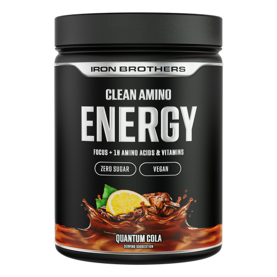 EAA Energy Amino von Iron Brothers - Clean Energy Amino Quantum Cola Geschmack 500g Dose, Cola Geschmack