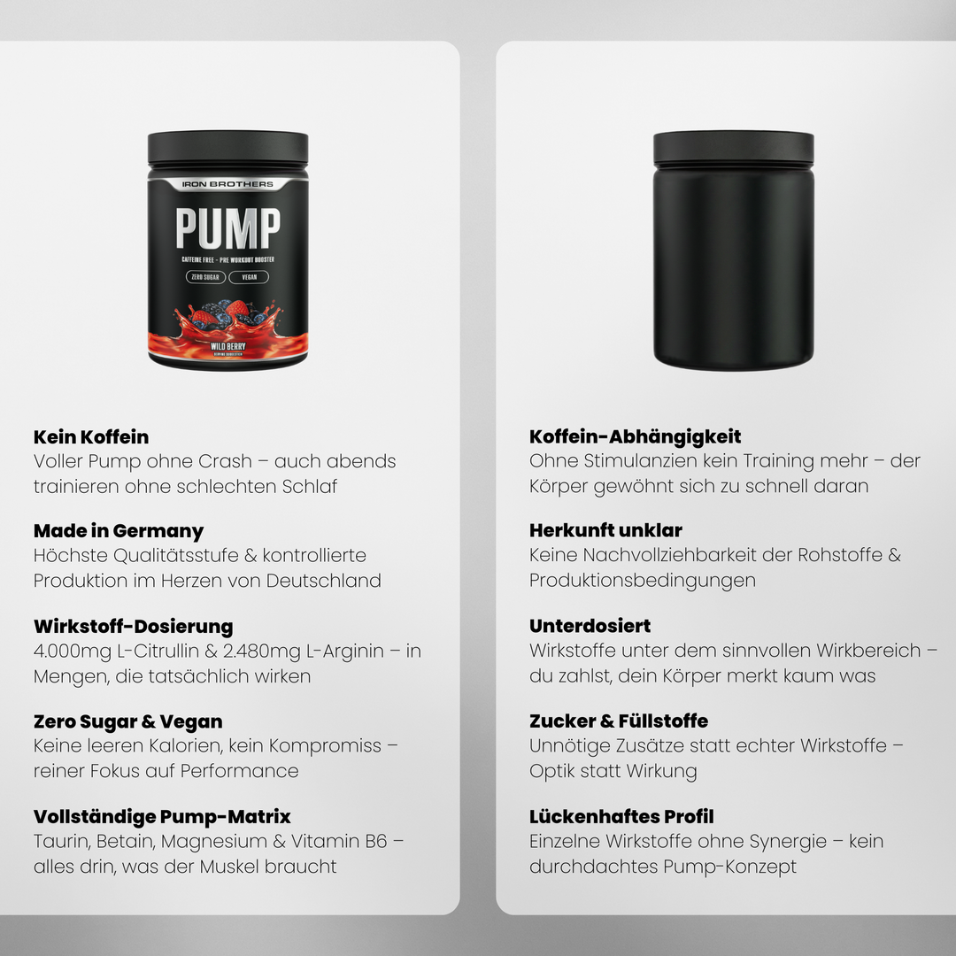 Pump Fuel Doppelpack von Iron Brothers - Wild Berry - Vergleich #geschmack_wild-berry