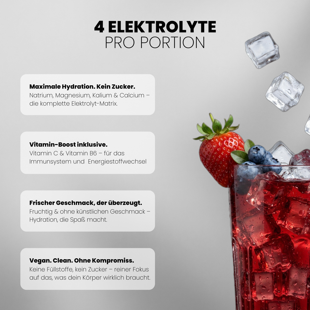 Hydro Fuel - Electrolytes Doppelpack von Iron Brothers - Wild Berry - Vorteile #geschmack_wild-berry