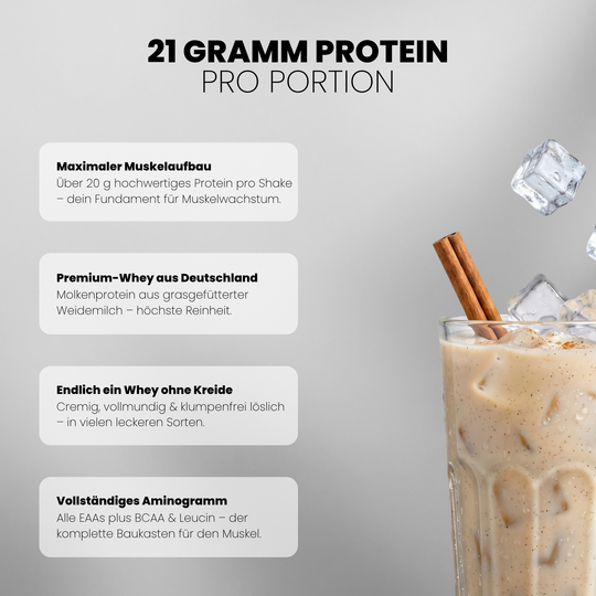 Whey Protein von Iron Brothers Milchreis Zimt - Milchreis Geschmack - Vorteile #geschmack_milchreis-zimt