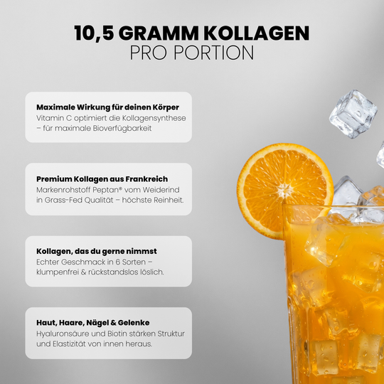 Collagen Advanced von Iron Brothers Orange Juice - Orangen Geschmack - Vorteile #geschmack_orange-juice