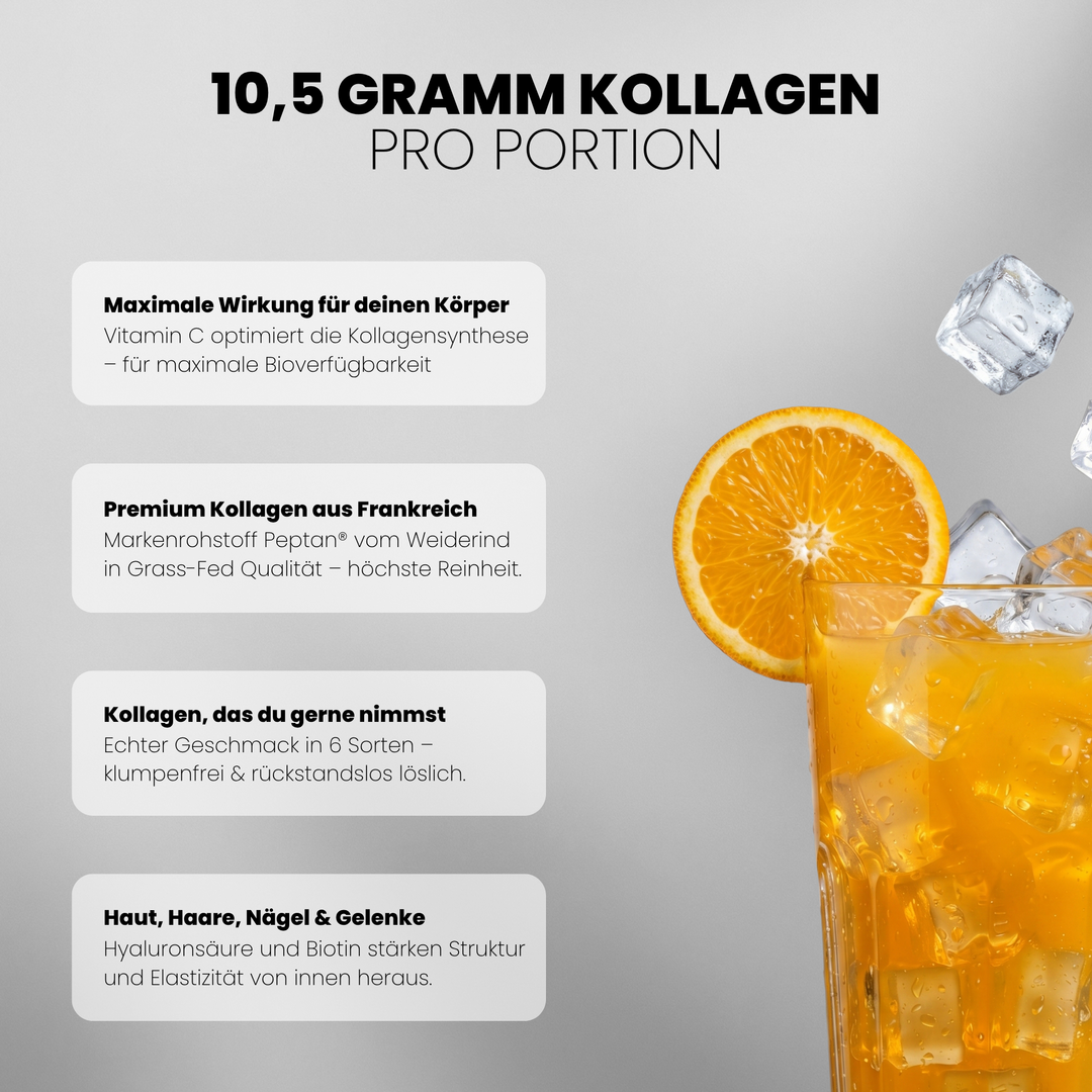 Collagen Advanced Doppelpack von Iron Brothers Orange Juice - Orangen Geschmack - Vorteile #geschmack_orange-juice