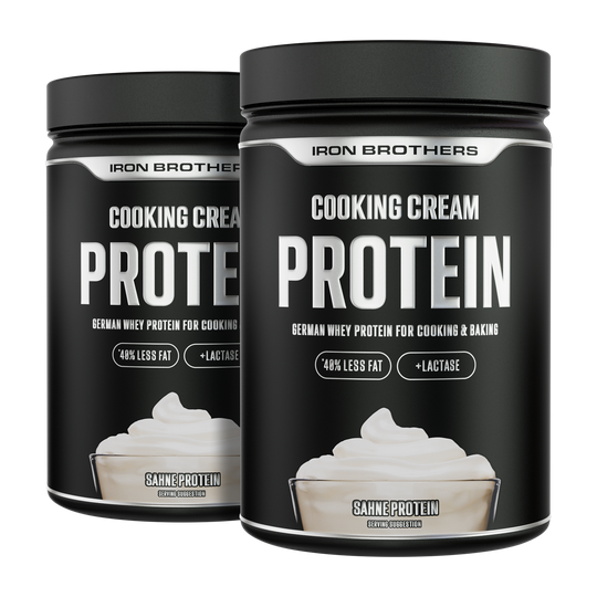 Sahne Protein Doppelpack von Iron Borthers - Kochprotein