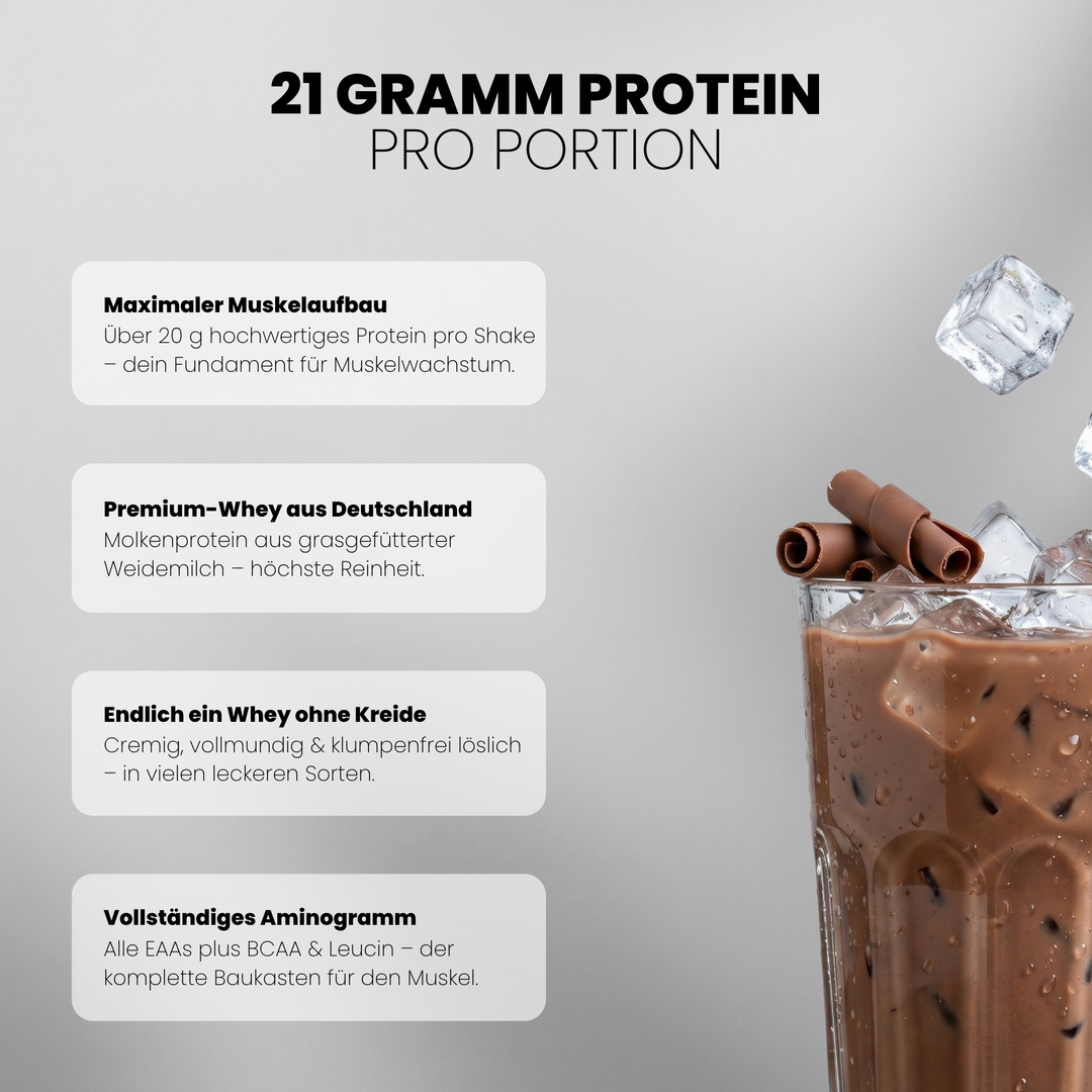 Whey Protein von Iron Brothers Chocoholic Champion - Schokoladen Geschmack - Vorteile #geschmack_chocoholic-champion