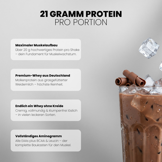 Whey Protein von Iron Brothers Chocoholic Champion - Schokoladen Geschmack - Vorteile #geschmack_chocoholic-champion