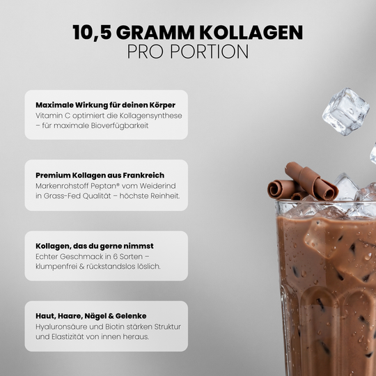 Collagen Advanced Doppelpack von Iron Brothers Chocolate Milkshake - Schokoladen Geschmack - Vorteile #geschmack_chocolate-milkshake