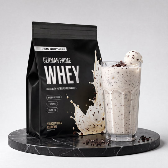 Whey Protein von Iron Brothers Stracciatella Icedream - Stracciatella Geschmack - Design, Wirkung und Geschmack #geschmack_stracciatella-icedream