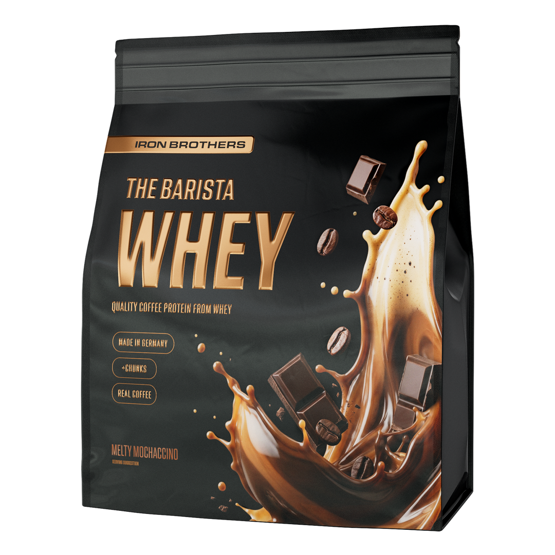 1kg The Barista Whey Proteinkaffee von Iron Brothers Melty Mochaccino - Schokoladen Kaffee Geschmack #geschmack_melty-mochaccino