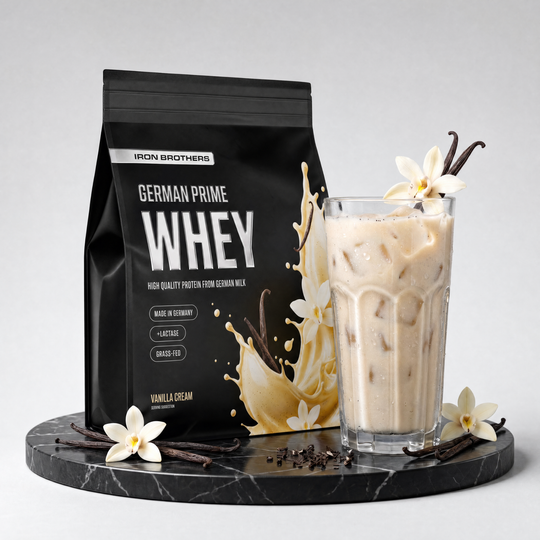 Whey Protein von Iron Brothers Vanilla Cream - Vanille Geschmack - Design, Wirkung und Geschmack #geschmack_vanilla-cream