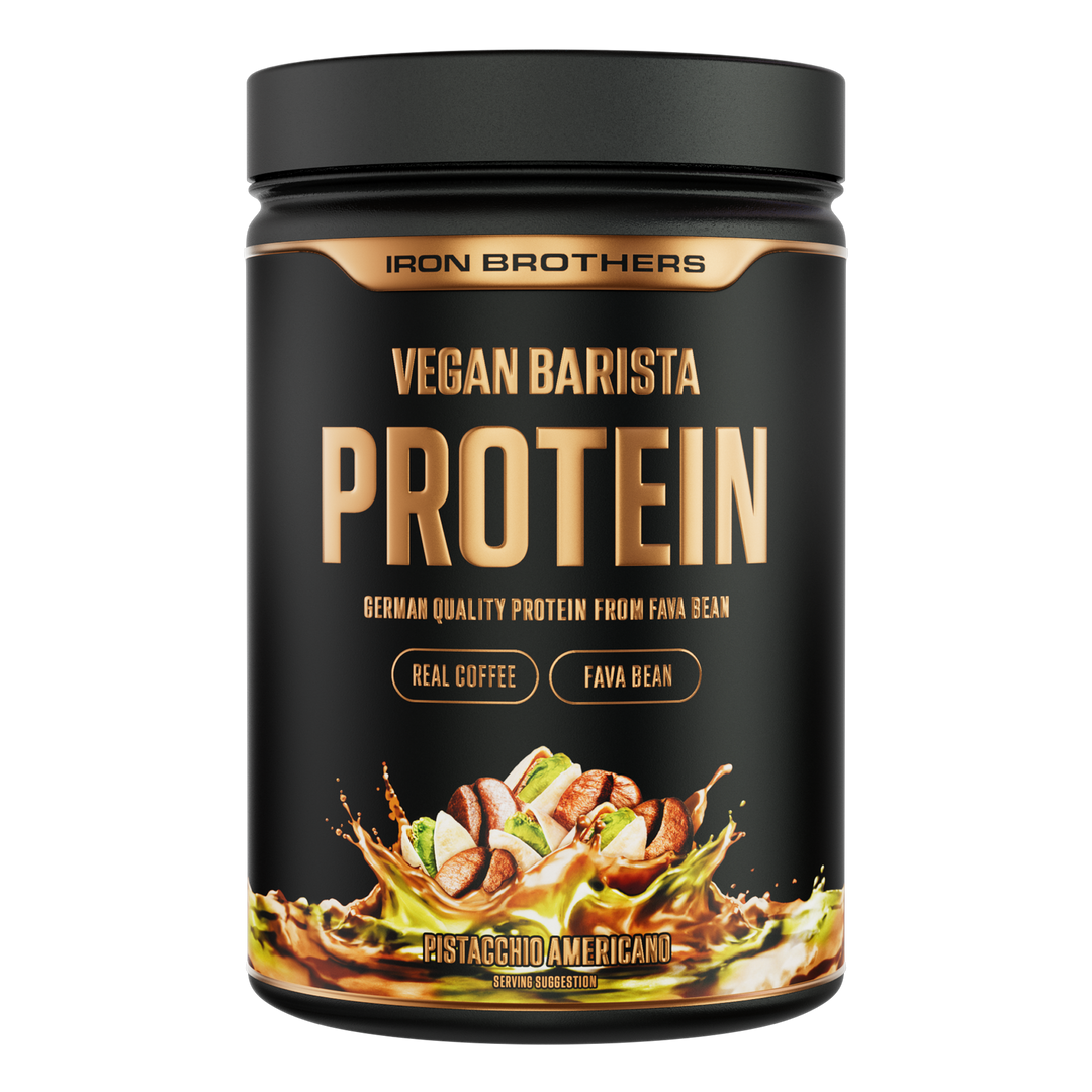 Vegan Barista Protein Pistacchio Americano von Iron Brothers - Kaffee Pistanzien Geschmack