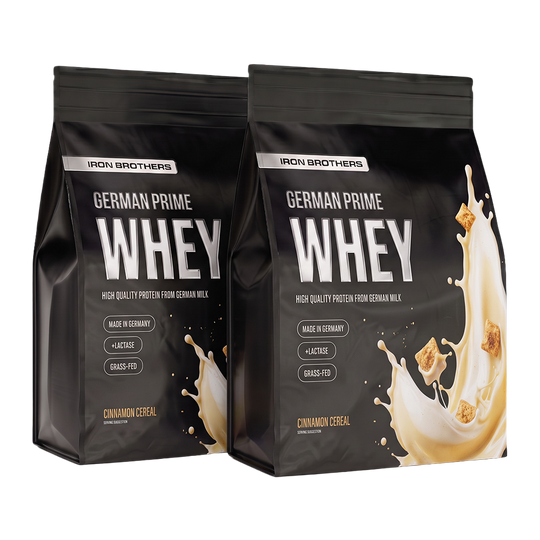 2kg Whey Protein Doppelpack von Iron Brothers Cinnamon Cereal - Zimt cornflakes Geschmack #geschmack_cinnamon-cereal
