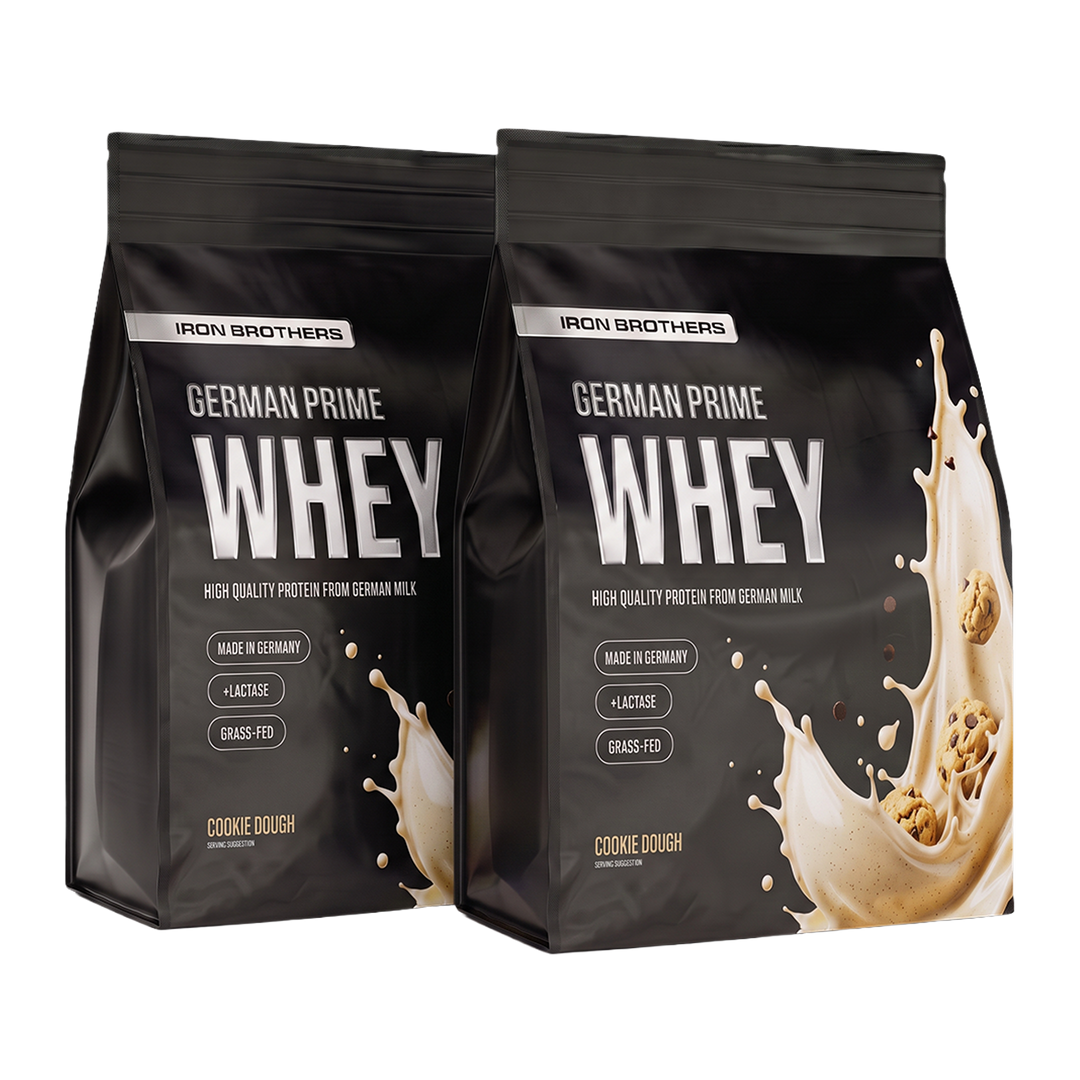 2kg Whey Protein Doppelpack von Iron Brothers Cookie Dough - Keks Geschmack #geschmack_cookie-dough