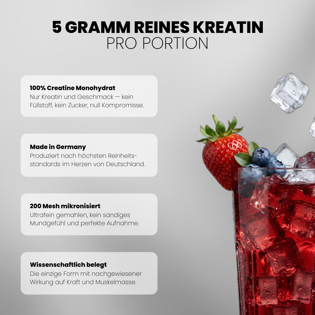 Creatine Flavoured Doppelpack von Iron Brothers - Wild Berry - Vorteile  #geschmack_wild-berry
